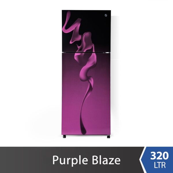 PEL Refrigerator Inverter 6350 Glass Door Ultra Curved Purple