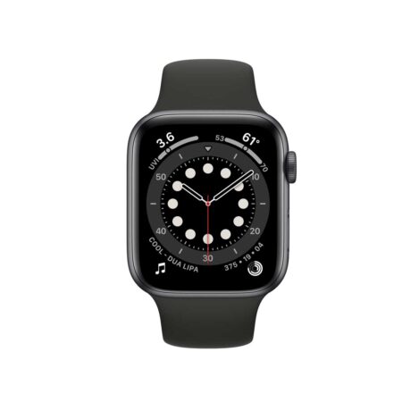 Apple Watch Series 6 44mm Space Gray Aluminum Case with Sport Band