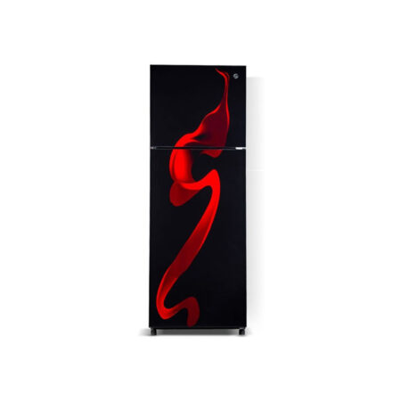 PEL Refrigerator 21950 Glass Door Curved Red