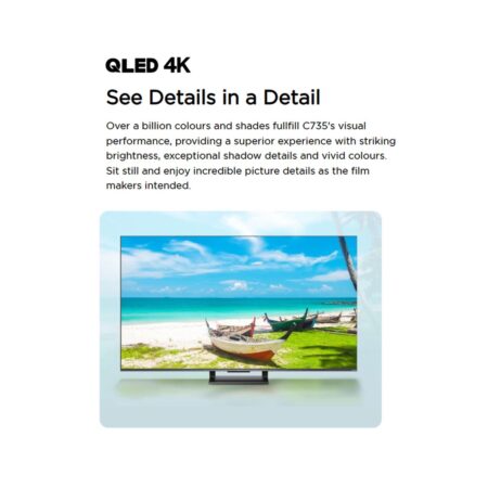 TCL 65-Inches QLED TV c735 Dolby Vision IQ