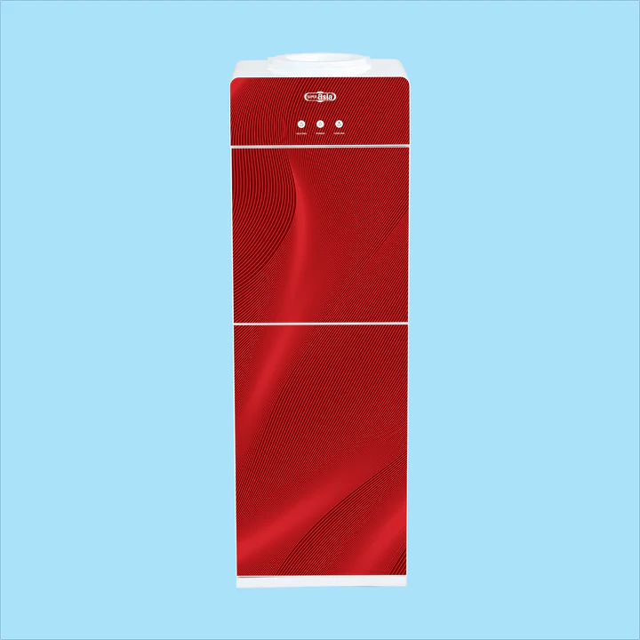 Super Asia Water Dispenser 52 Glass Door Red
