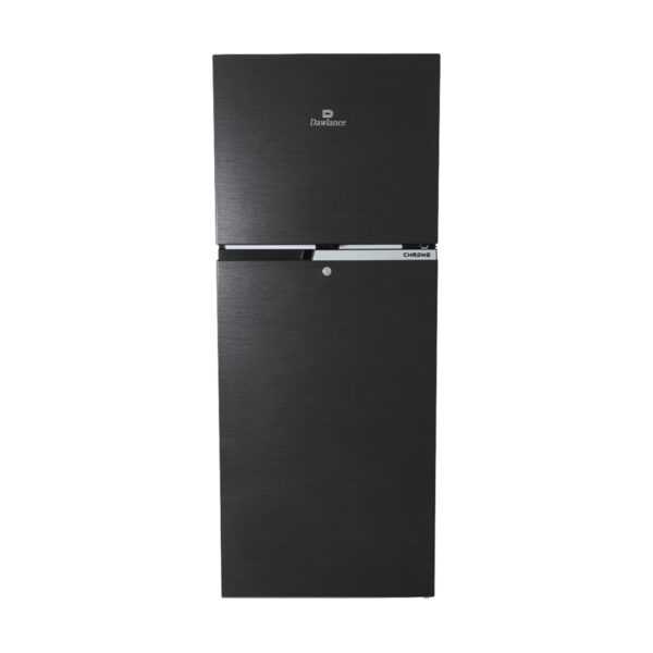 Dawlane Refrigerator 9160 Chrome Hairline Black